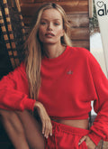 CozyLine Crewneck Sweater Red