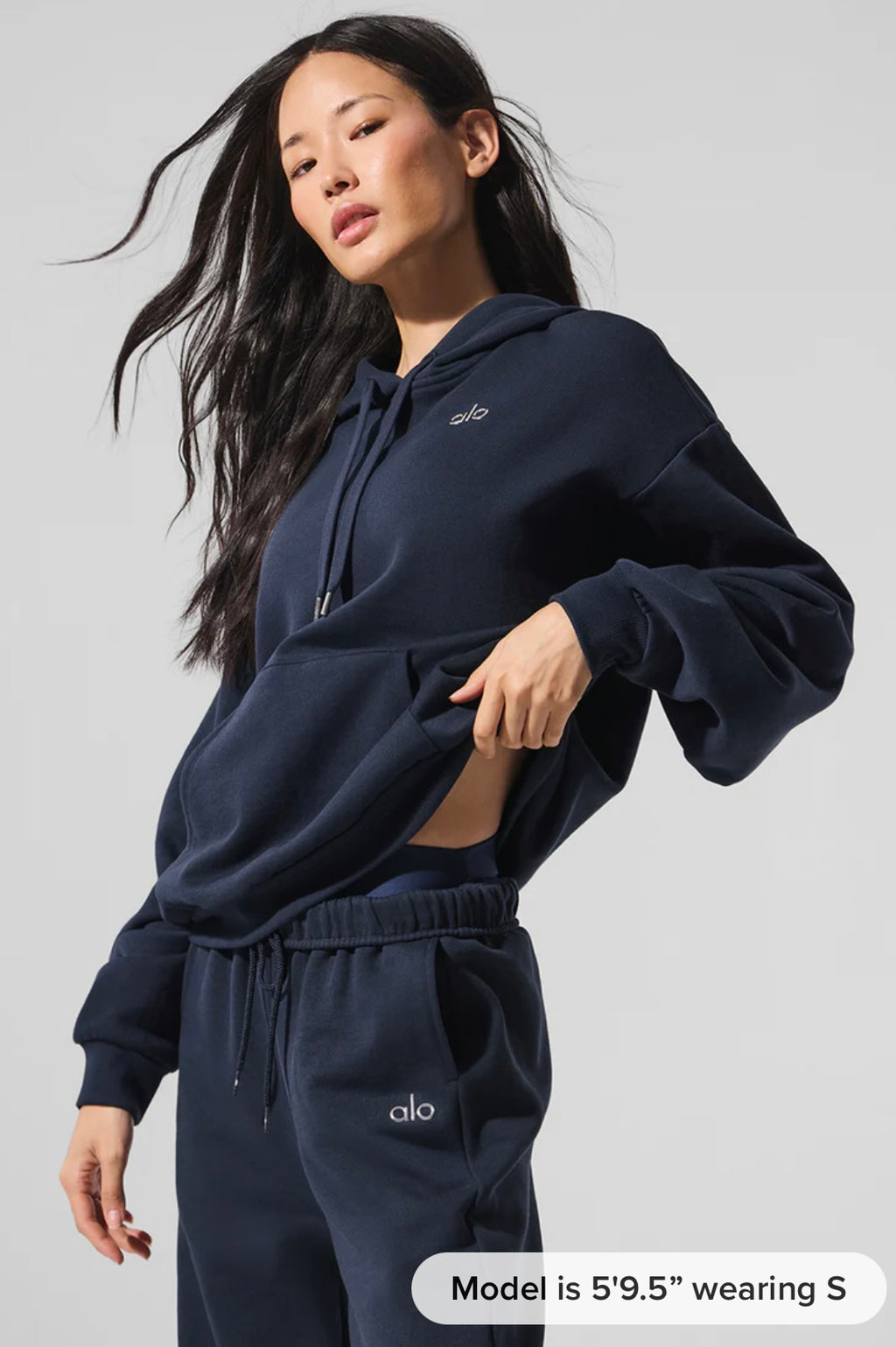 CozyLine Hoodie Sweater Navy