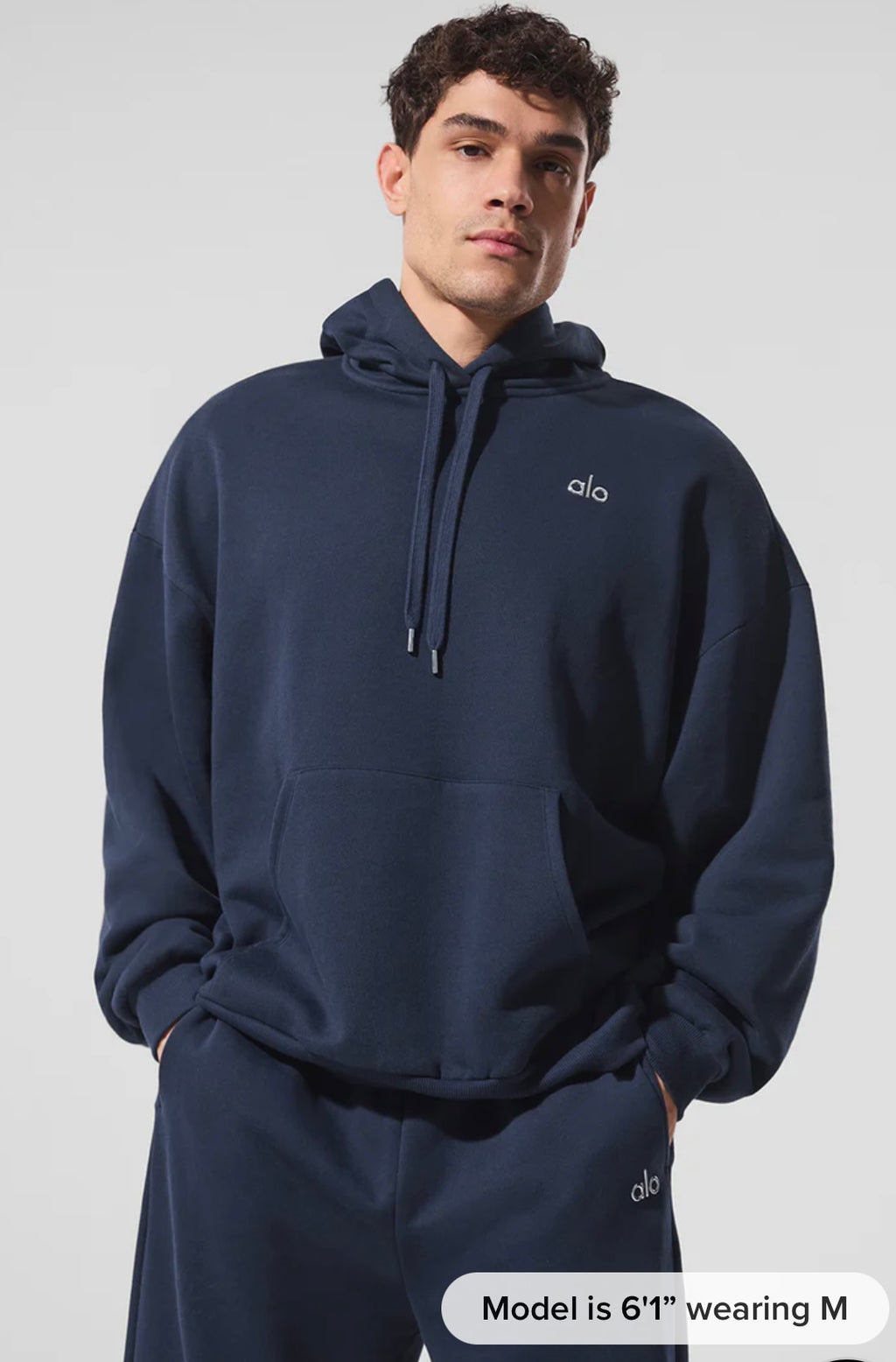 Men CozyLine Hoodie Sweater Navy