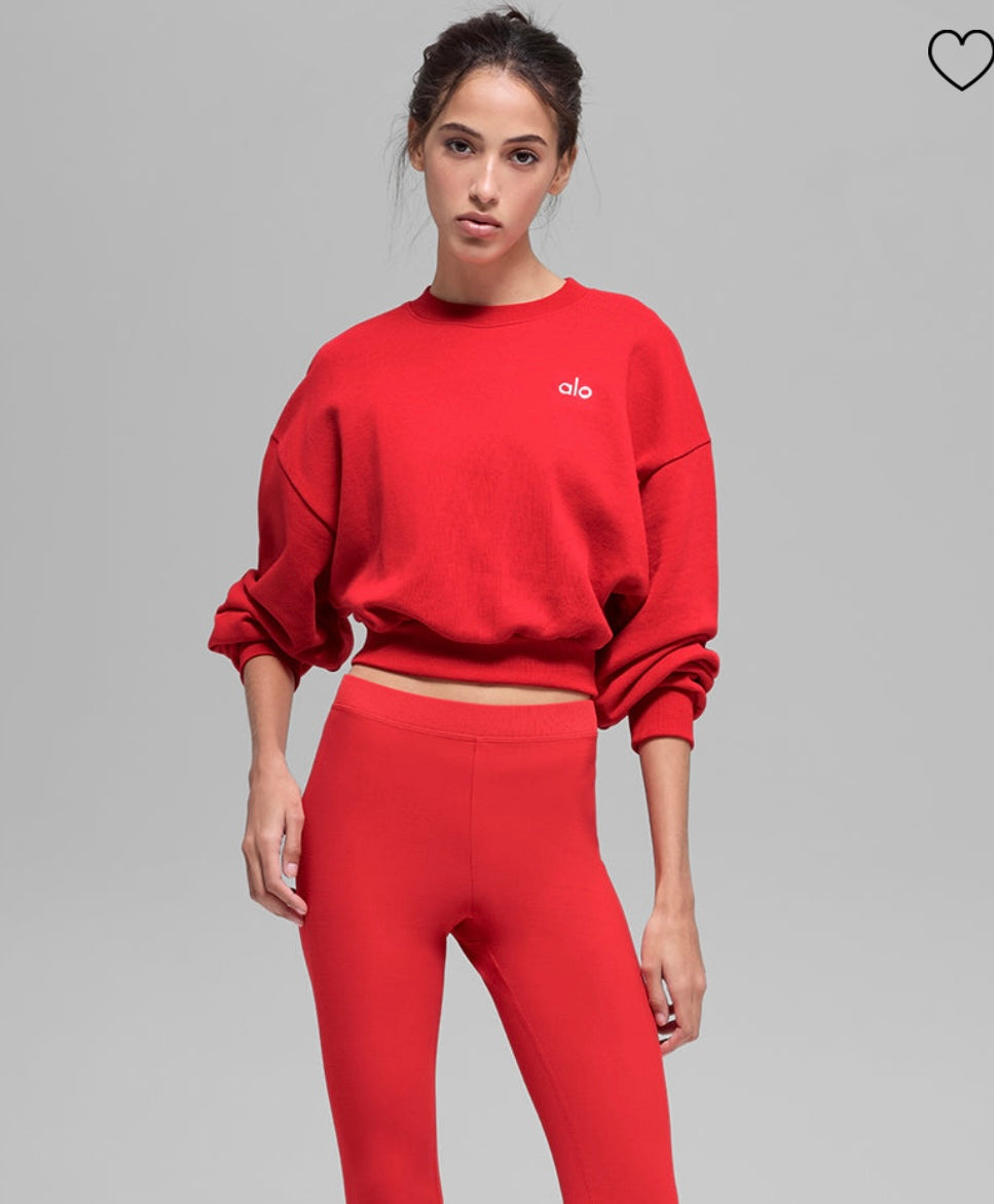 CozyLine Crewneck Sweater Red